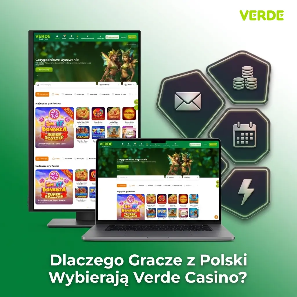 Verde Casino dla polskich graczy – licencja MGA, BLIK, bonus do 5000 PLN i 7000 gier